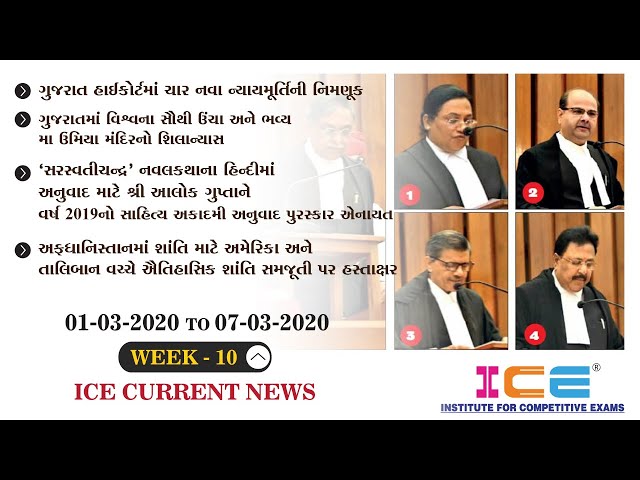 ICE CURRENT NEWS (01st March 2020 TO 07th March 2020)