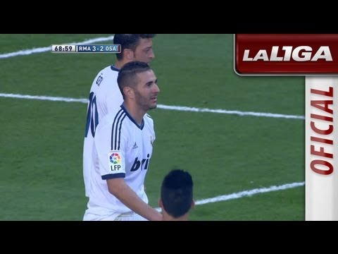 Gol de Benzema (3-2) en el Real Madrid - Osasuna - HD