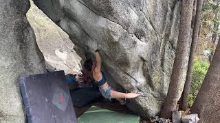 Video thumbnail of Fresh Tips, V8. Lake Tahoe