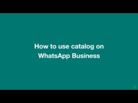 Image for YouTube video with title How to use catalog on WhatsApp Business viewable on the following URL https://youtu.be/goTSdIcwyqs