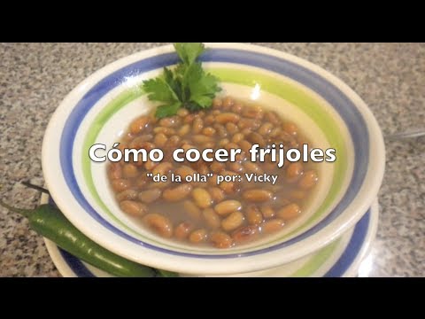 COMO COCER FRIJOLES DE LA OLLA | Receta Facil Video