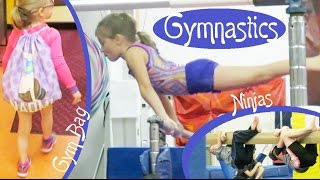 Gymnastics Lessons, Ninjas, and a Super Cute Gymnastics Bag! | Crazy8Family