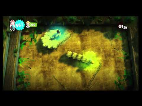 LittleBIGPlanet 2 (720p HD) Walkthrough Part 78 - Hungry Caterpillars - Versus Level