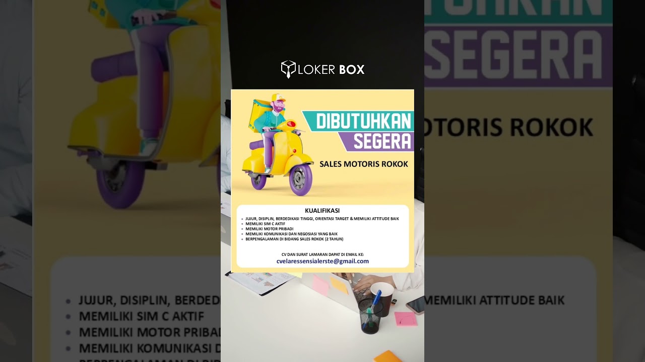 LOKERBOX - Sales Motoris Rokok