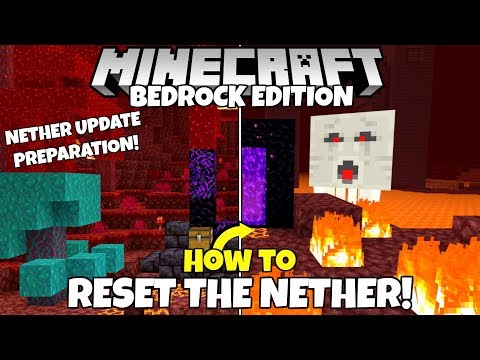 Minecraft Bedrock: How To RESET The NETHER (And End Dimensions)! Nether Update Tutorial