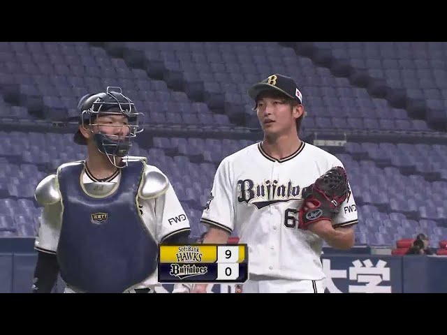 【7回表】バファローズ・山崎颯 プロ初登板で無失点ピッチング!! 2021/5/1 B-H