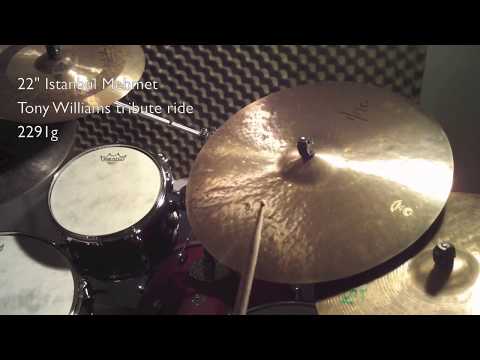 Ride cymbal video blog #57 - 22" Istanbul Mehmet Tony Williams tribute ride 2291g