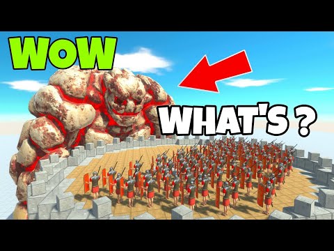 Lava Golem Smashes Sparta Army Update In Animal Revolt Battle Simulator