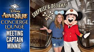 Adventure Concierge Lounge | Meeting Captain Minnie | Surprise | Luxury Travel | Disney Cruise Line