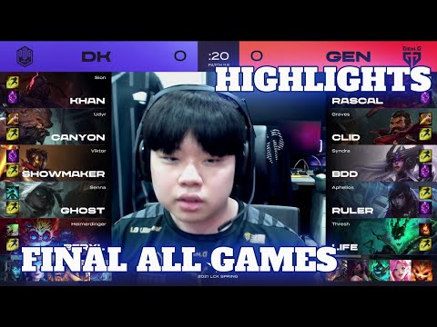 DK vs GEN - All Games Highlights | Grand Finals 2021 LCK Spring | DAMWON Kia vs Gen.G Full Bo5
