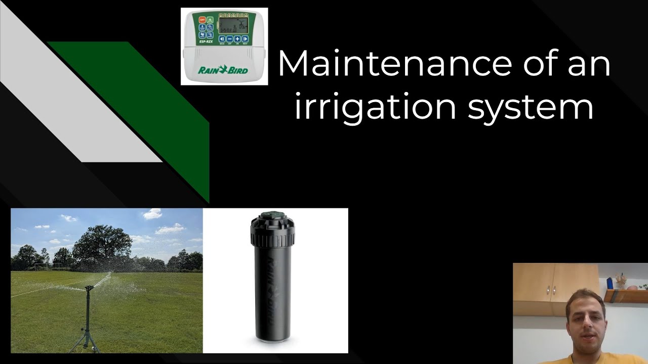 Maintenance of an irrigation system - Presentation