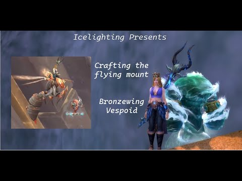 Bronzewing Vespoid - Craftable Flying mount - Vespoid Lattice - Unalloyed Bronze Ingot- Genesis Mote
