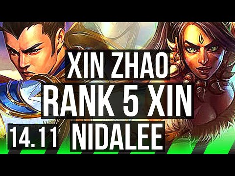 XIN ZHAO vs NIDALEE (JGL) | Rank 5 Xin, 41k DMG | JP Grandmaster | 14.11