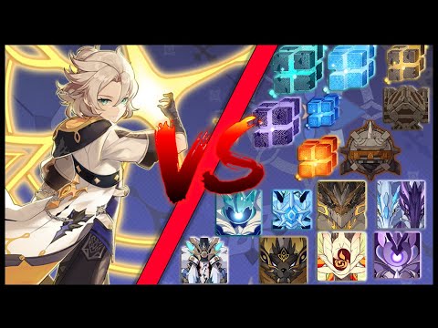 Main DPS Albedo Against All World Bosses In The Game - Genshin Impact