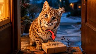 This Bobcat Thinks She's the Mail Carrier — The Way She Waits at the Door Will Melt You