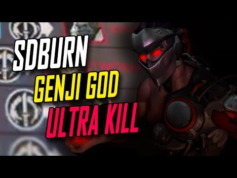 WHEN GENJI SOLO CARRY - SDBURN INSANE GENJI 50 KILLS!!! [ OVERWATCH TOP 500 SEASON 5 ]