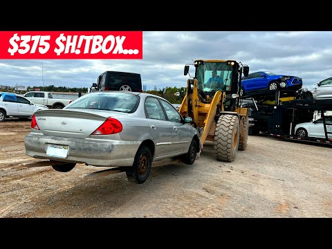 Austin Carr and AAR Rebuilding a $375 $h!t Box Kia Spectra!! SEMA BUILD!!!