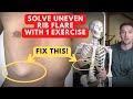 How To Fix Uneven Rib Flare With 1 Exercise You Ve Never Tried This Before