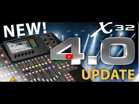 Behringer X 32 Firmware 4 0 update were to get it and how to Install it