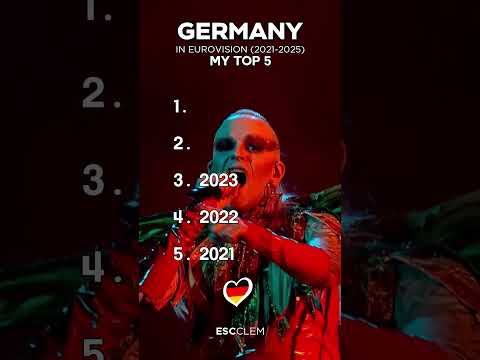 📊🇩🇪 Germany at Eurovision (2021–2025) | My Top 5