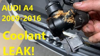 Audi A4 B8 Heater Hose Coolant Flange Antifreeze Leak A5 2009 2016 Fix Repair