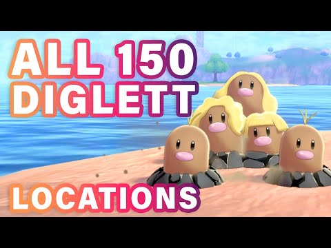 ALL 150 DIGLETT LOCATIONS | In 7 Minutes ► Pokemon Sword & Shield