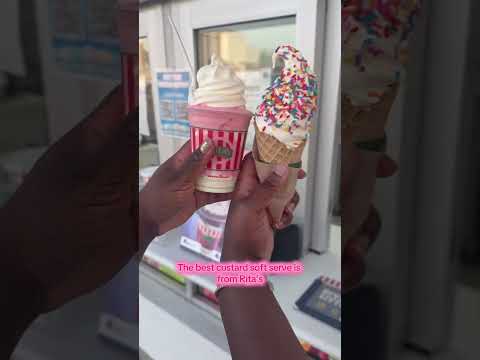 Rita’s have the best custard soft serve #custard #softserve #frozencustard #italianice