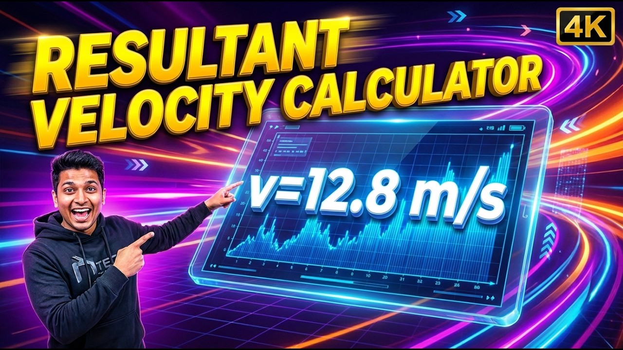 Resultant Velocity Interactive Calculator