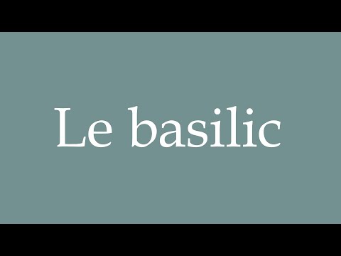 How to Pronounce ''Le basilic'' (Basil) Correctly in French