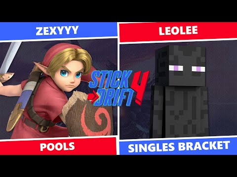 Stick Drift 4: Pools - Zexyyy (Young Link) Vs leolee (Steve) SSBU Singles