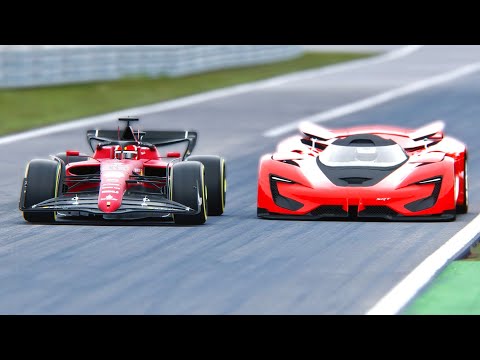 Ferrari F1 2022 F1-75 vs SRT Tomahawk VGT at Monza GP