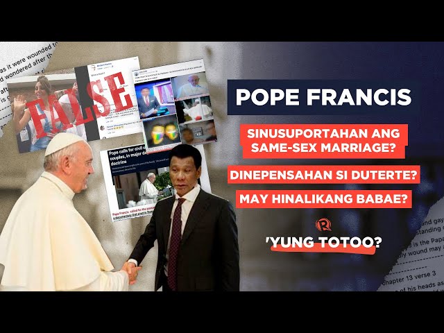 MANIPULADONG LARAWAN: Pahayag ng suporta ng Santo Papa kay Bongbong Marcos