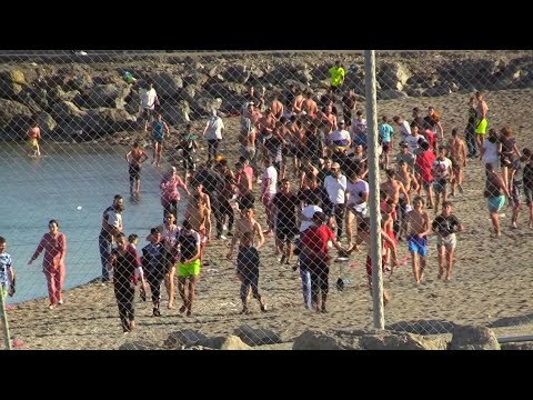 Ansturm auf Ceuta: 5000 Migranten erreichen spanische Exklave | AFP