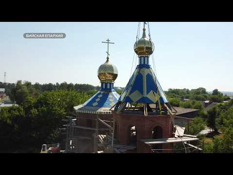 На храм Тихвинской иконы Божьей Матери в посёлке Боровой установили купол