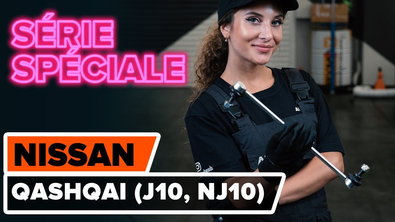 Comment changer : biellette de barre stabilisatrice avant sur Nissan Qashqai J10 - Guide de remplacement