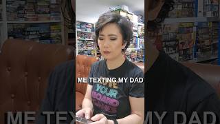 Texting with Dad vs texting with board game celebrity 😂 #shorts
