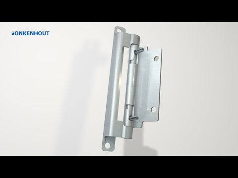 Scharnier verborgen uitneembaar, staal/RVS (F6)