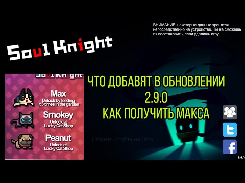 ОБЗОР ОБНОВЛЕНИЯ 2.9.0 SOUL KNIGHT, СОУЛ КНАЙТ КАК ПОЛУЧИТЬ НОВОГО ПИТОМЦА МАКС, СОУЛ НАЙТ ОБНОВА