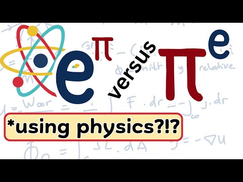 e^pi vs pi^e using physics!?!