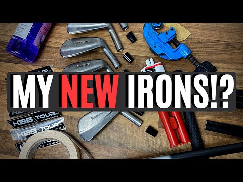 Part of a video titled BUILDING MY NEW IRONS FROM SCRATCH... AT HOME!? - YouTube