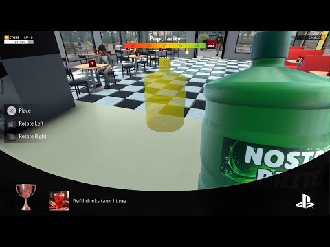 Street Food Restaurant Owner Refill Drinks Tank 1 Time Trophy PS5 Guide Game simulation cooking