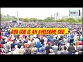 HE REIGNS OUR GOD IS AN AWESOME GOD FROM HEAVEN ABOVE WE GIVE WISDOM AND POWER