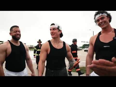 Jesse James West! Firefighters vs. Bodybuilders - (Who s Stronger )