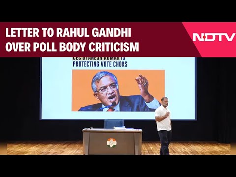 Rahul Gandhi News | "Draping Political Frustration": Letter To Rahul Gandhi Over Poll Body Criticism