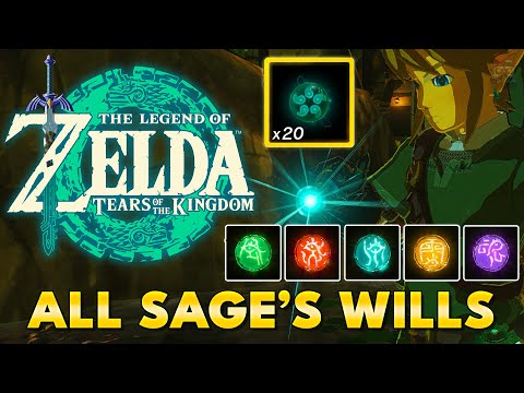 Zelda Tears of the Kingdom - All 20 Sage's Will Locations (Guide)