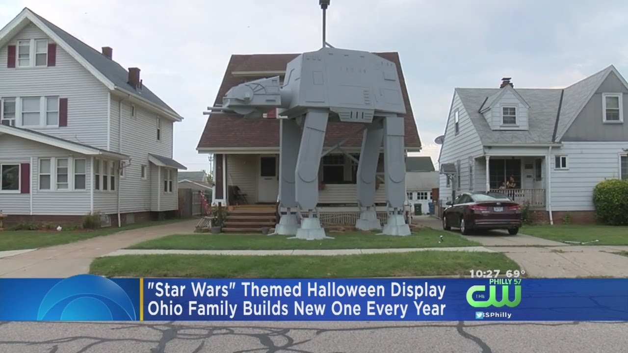 Ohio Family Makes 'Star Wars' Themed Halloween Display - YouTube