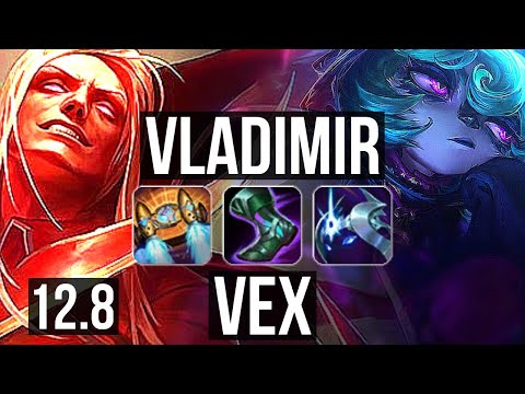 VLAD vs VEX (MID) | 72% winrate, 7/1/8, Dominating, Rank 12 Vlad | NA Grandmaster | 12.8