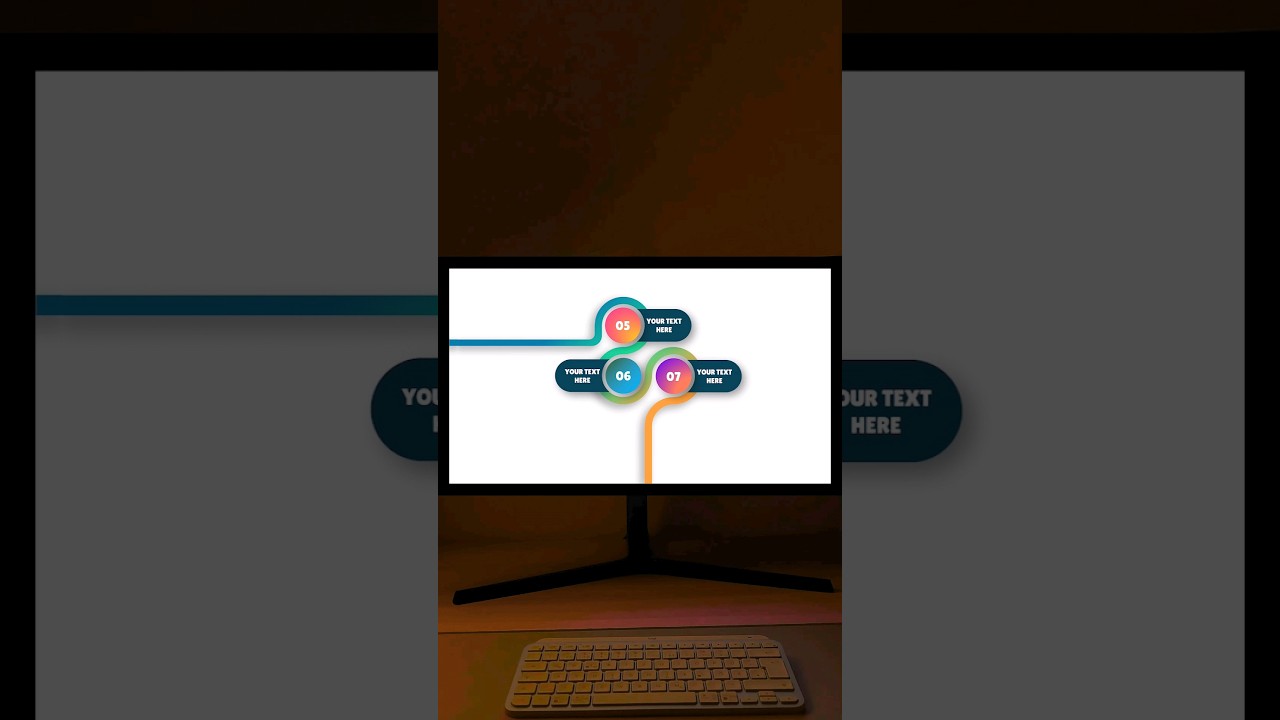 Continuous infographic slides in PowerPoint #powerpoint #tutorial