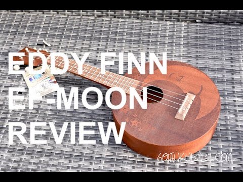 Eddy Finn EF-MOON Moon and Stars Concert Ukulele 2010s - Natural image 11