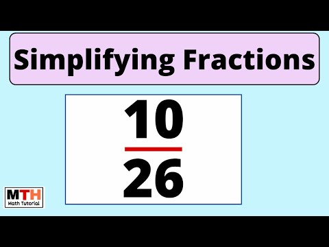 How to simplify the fraction 10/26 | 10/26 Simplified